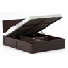 Terence Solid Wood King Size Bed With Hydraulic Storage (Mahogany Finish)