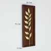 W-Evan Abstract Metal Wall Decor in Gold Set of 1