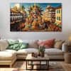 The Castle Decor Carnival Art Wall Painting Wooden Framed 27x48 Inch (Style 1)