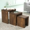 Ikiriya Sheesham Wood Contemporary Nesting Table in Provisional Teak Finish