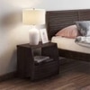 Siesta Solid Wood Bedside Table in Mahogany Finish