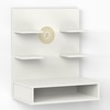 Bluewud Dhruv Engineered Wood Prayerut In White Finish