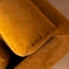 Arrow Fabric Three Seater Sofa in Brown Colour