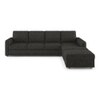 Apollo Compact Sofa (Colour : Graphite Grey, Cushion : Hard, Back Type : Regular, Seating Capacity : Right Aligned 3 Seater + Right Aligned Chaise)