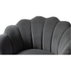 Foster Fabric Accent Chair in Dark Grey Colour