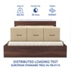 Sutra Engineered Wood Queen  Size Bed With Box Storage (Walnut Finish)