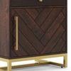 Nina Dressing Table With Storage Drawer in Walnut Finish