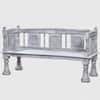 Wollman Mango Wood Bench In Grey Finish