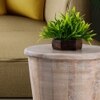 Metalsmith Mango Wood Side Table – White Finish