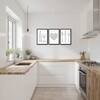 The Castle Decor Minimal Kitchen Wall Art Set of 3 8x12 Inch