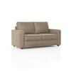 Apollo High Back 2 Seater  Fabric Sofa In Biscuit Velvet Colour