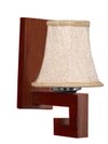 Devansh Wood Wall Mounted Lamp With Beige Jute Shade