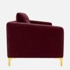 Arab Velvet 1 Seater Sofa Maroon Color
