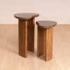 Brio Stainless Steel Side Table in Black Colour