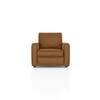 Apollo 1 Seater  Fabric Sofa In Ochre velvet Colour