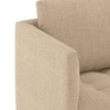 Florence Luxe 3 Seater Fabric Sofa in Sandshell Beige Colour