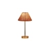 Beige Jute with Metal Gold Table Lamp