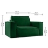 Skult  Pull Out Sofa cum Bed  in Green Colour