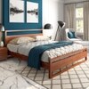 Turner Solid Wood King  Size Bed Without Storage (Dark Oak Finish)