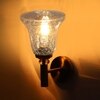 Devansh Metal Electric Wall Light in Gold Colour with Transparent Shade Count of 1 Light