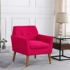 Thomas Boucle Fabric Arm Chair in Red Colour