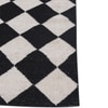 Jaipur Rugs Soft Geometric Grid Wool Dhurrie Rug White 5x7 ft