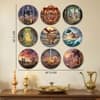 The Castle Decor Ramayan Wall Plates Set of 9 Spiritual Wall Art