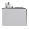 Elano Modern Premium  1 Seater Boucle  Pull Out Sofa Cum Bed with Improted Mechanism In white  Color
