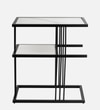 Black Metal Side Table in Black Colour