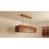 Oblique 36 Centrum Brown Wooden 3 Series Hanging Lamp