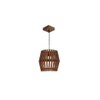 Bourbon Brown Solid Wood Single Hanging Light