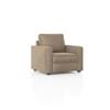 Apollo 1 Seater  Fabric Sofa In Biscuit Velvet Colour