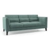 Lewis Sofa Set (Colour : Dusty Turquoise Velvet, Cushion : Hard, Seater : 3+2+1)