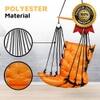 Swingzy Made in India Soft Polyester Hanging Swing for Adults Orange
