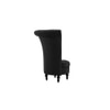 Piece High Back Accent Chair in Black Colour