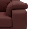 Trissino 3 Seater Leather Sofa in Wine Colour