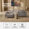 Modernelegance Wood Right Aligned 3-Seater With Upholstery Non Storage Sofa In Grey Colour