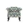 Darya 1 Seater Sofa In Blue Floral Damask Print