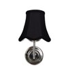 Devansh Steel  Wall Mounted Lamp With Cotton Off Black Shade