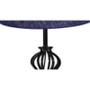 Tatum Blue Jute Table lamp with Iron Base