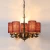 Devansh Solid Wood Electric Wall Light in Blue Colour with Blue Shade Count of 1 Light