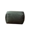 Cuboid Collection Green Faux Leather Pouf Ottoman Set Of 2