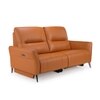 Orchard Three Seater Motorized Leather Recliner in Savana Tan Brown Colour