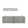 Elegantedge Wood Left Aligned 2-Seater With Upholstery Non Storage Sofa In Grey Colour
