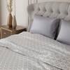 Stoa Paris Satin Bedsheet King Size Bed heet King Blue Combo 4