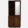 Sheesham Wood Wardrobe With Mirror In Provincial Teak Finish