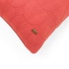 Illusion Castle Pink Quilted Cushion Cover 18X18 Inches