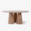 Hump Solid Wood Coffee Table in Brown Colour