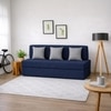 Usha Shriram Folding 3 Seater Double Foam Fold Out Sofa Cum Bed  in Dark Blue Colour