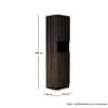Hexa Red Wooden 2 Door Wardrobe with Hanging Space in Flower Wenge Colour